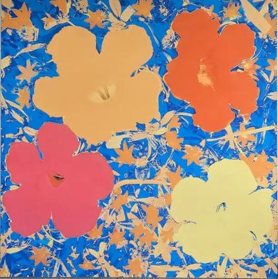 Karin Elmers Karin Elmers Second Hand Flowers Homage to Warhol No 24 Ltd Edition Print