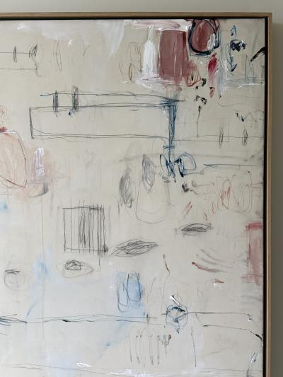 Karina Gentinetta Capriccio Monumental Multicolor Acrylic Oil Pastel Pencil Abstract 72 x108 