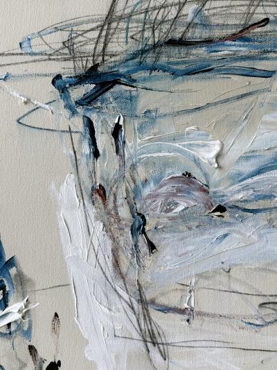Karina Gentinetta Capriccio Monumental Multicolor Acrylic Oil Pastel Pencil Abstract 72 x108 