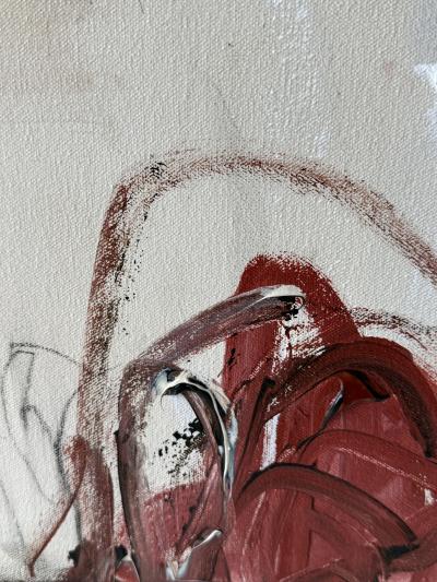 Karina Gentinetta Capriccio Monumental Multicolor Acrylic Oil Pastel Pencil Abstract 72 x108 