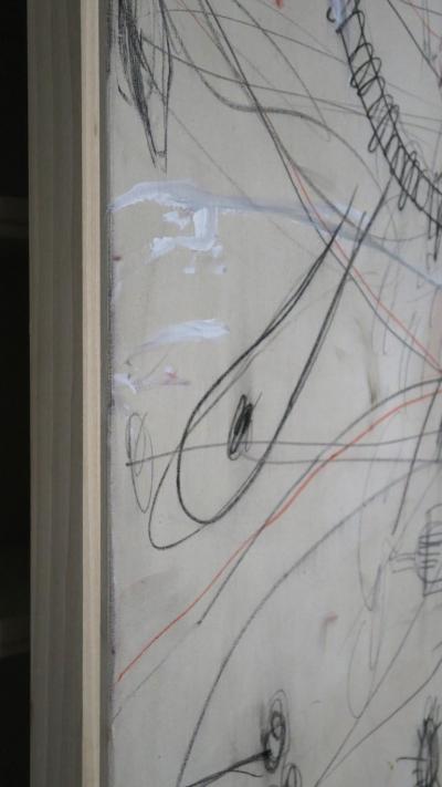 Karina Gentinetta Gioia Large Scale Acrylics Oil Pastels and Pencils Abstract Painting 72 x108