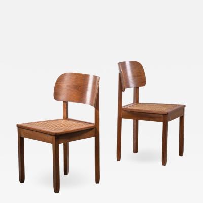 Karl Bertsch Pair of Karl Bertsch Chairs Deutsche Werkst tten Hellerau 1930s