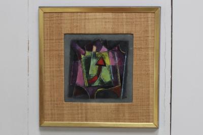 Karl Drerup Karl Drerup Enamel On Copper Modern Artwork