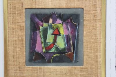 Karl Drerup Karl Drerup Enamel On Copper Modern Artwork