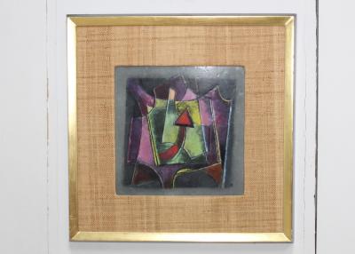 Karl Drerup Karl Drerup Enamel On Copper Modern Artwork