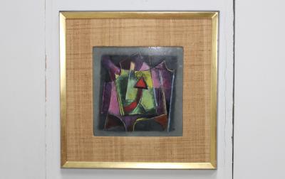 Karl Drerup Karl Drerup Enamel On Copper Modern Artwork