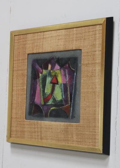 Karl Drerup Karl Drerup Enamel On Copper Modern Artwork