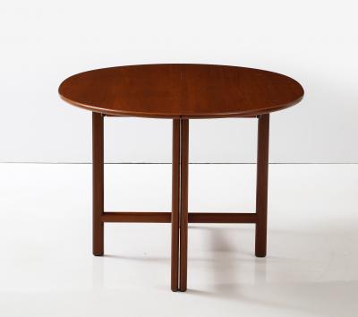 Karl Erik Ekselius 1960s Teak Dining Table Designed By Karl Erik Ekselius For JOV With 3 Leaves