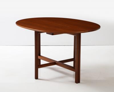 Karl Erik Ekselius 1960s Teak Dining Table Designed By Karl Erik Ekselius For JOV With 3 Leaves