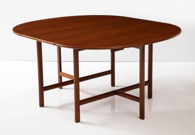 Karl Erik Ekselius 1960s Teak Dining Table Designed By Karl Erik Ekselius For JOV With 3 Leaves