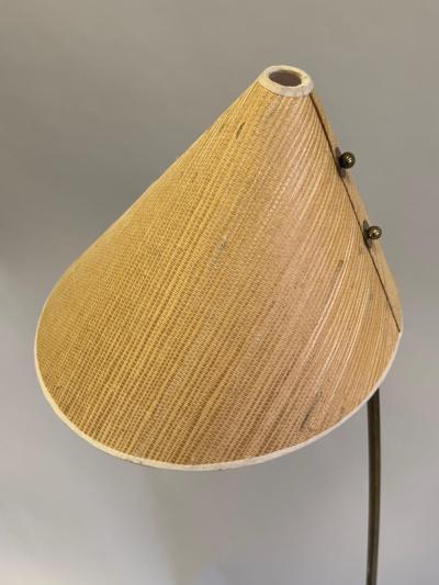 Karl Hagenauer 2 European Mid Century Modern Late Art Deco Floor Lamps by Karl Hagenauer