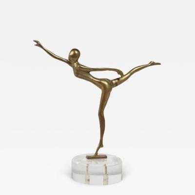 Karl Hagenauer Art Deco Signed Hagenauer Austrian Sculpture of a Nude Dancer