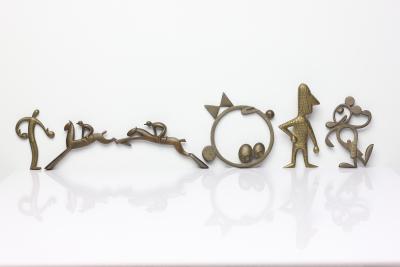 Karl Hagenauer Collection of Karl Hagenauer Brass Models Sculptures 1920s 1930s Austria