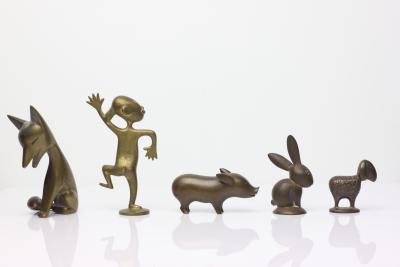 Karl Hagenauer Collection of Karl Hagenauer Brass Models Sculptures 1920s 1930s Austria