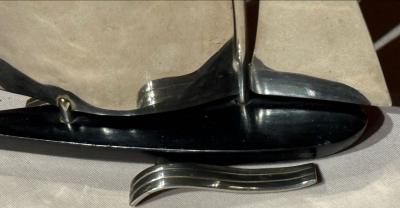 Karl Hagenauer Karl Hagenauer Chrome Sailboat Sculpture Vienna Art Deco c 1928