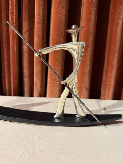 Karl Hagenauer Karl Hagenauer Gondolier Sculpture Austria Art Deco 1930s