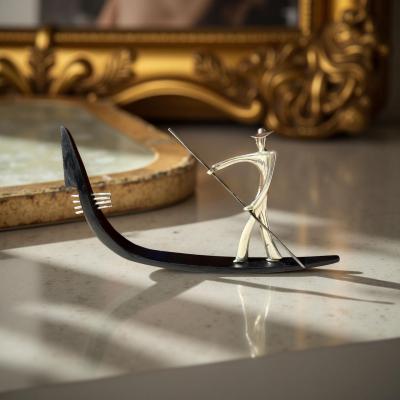 Karl Hagenauer Karl Hagenauer Gondolier Sculpture Austria Art Deco 1930s
