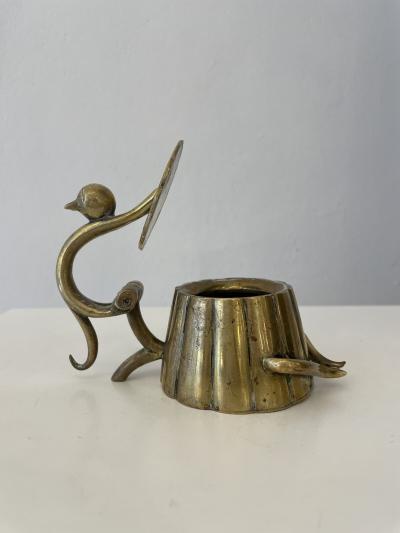 Karl Hagenauer Small Art Deco Brass Cat Box Karl Hagenauer Austria