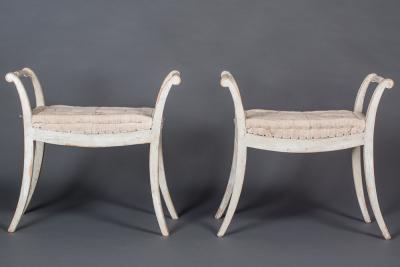 Karl Johann Bauer Pair of Karl Johann Stools