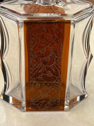 Karl Palda Art Deco Bohemian Glass Decanter Set