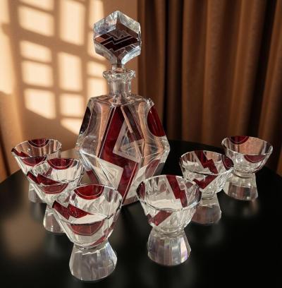 Karl Palda Karl Palda Art Deco Decanter Set Rare