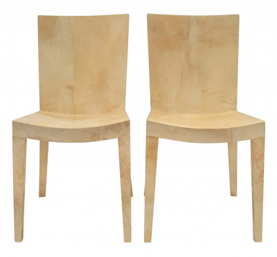 Karl Springer 6 JMF SIDE CHAIRS Circa 1980