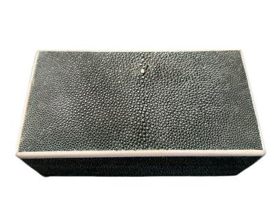 Karl Springer ART DECO REVIVAL SHAGREEN BONE RECTANGULAR BOX