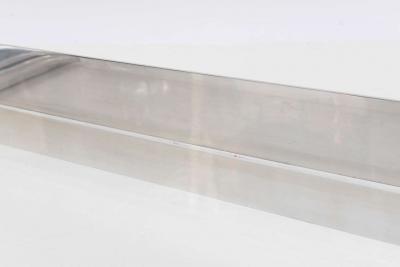 Karl Springer Aluminium and Lucite Wall Mounted Console Signed by Karl Springer 1970s