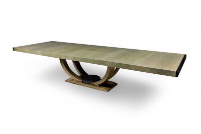 Karl Springer American Mid Century Karl Springer Extention Dining Table