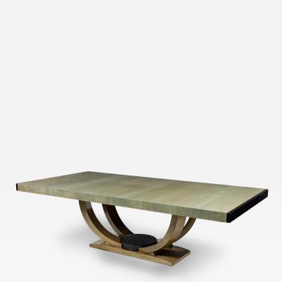Karl Springer American Mid Century Karl Springer Extention Dining Table