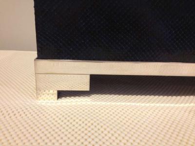 Karl Springer Blue Python Snakeskin Box attributed to Karl Springer