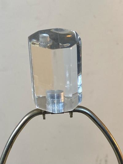 Karl Springer EXCEPTIONAL MODERNIST LUCITE BEEHIVE DESIGN LAMPS