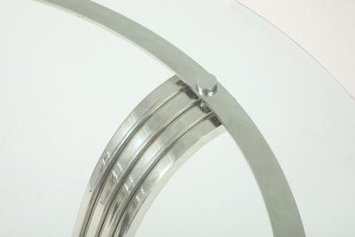 Karl Springer Elegant Chrome Tulip Table Possibly by Karl Springer 