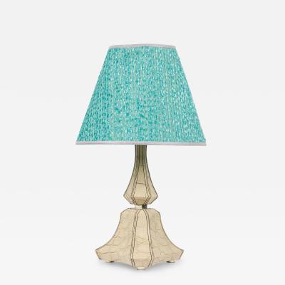 Karl Springer Embossed Leather Lamp