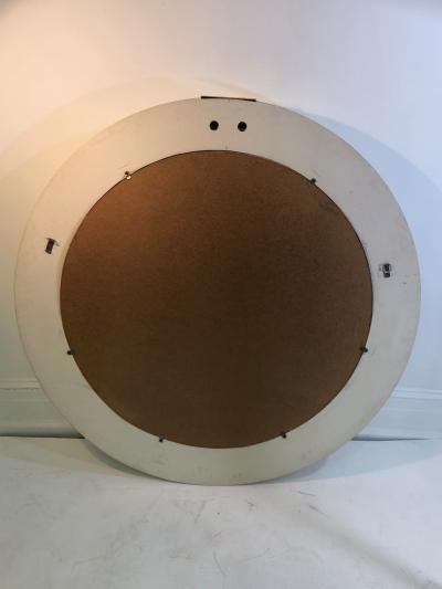 Karl Springer Exceptional Mirror in Faux Stone Lacquer Manner of Karl Springer