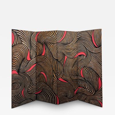 Karl Springer FOUR PANEL COROMANDEL SCREEN Circa 1985