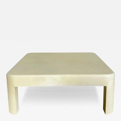 Karl Springer Goatskin Coffee Cocktail Table 1980