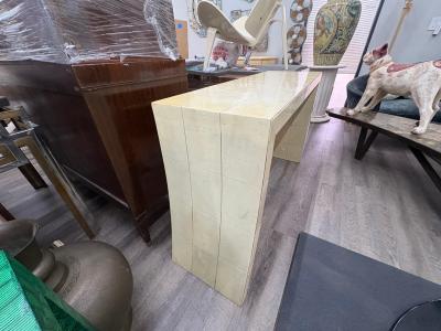 Karl Springer Italian Modern Parchment Console Table
