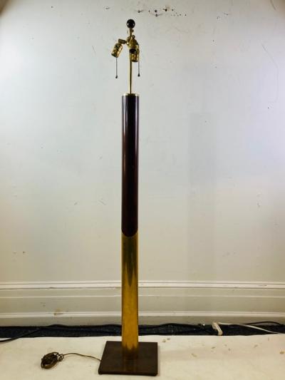 Karl Springer KARL SPRINGER TWO TONE METAL FLOOR LAMP