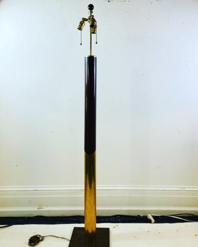 Karl Springer KARL SPRINGER TWO TONE METAL FLOOR LAMP