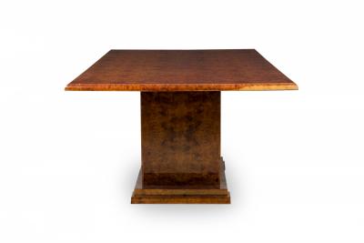 Karl Springer Karl Springer American Mid Century Modern Burl Wood Dining Table