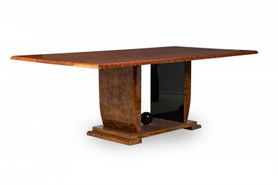 Karl Springer Karl Springer American Mid Century Modern Burl Wood Dining Table