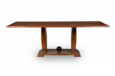 Karl Springer Karl Springer American Mid Century Modern Burl Wood Dining Table