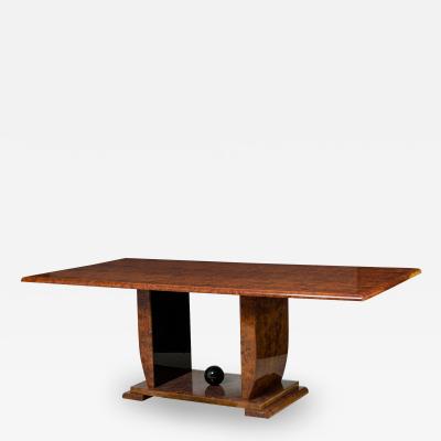 Karl Springer Karl Springer American Mid Century Modern Burl Wood Dining Table