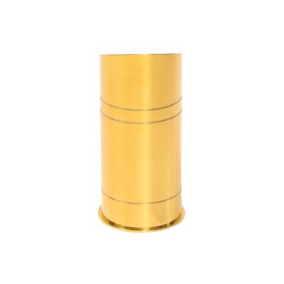 Karl Springer Karl Springer Bullet Up Light in Gold Tinted Brass 1980s