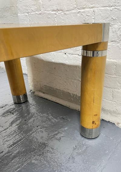 Karl Springer Karl Springer Burl Olivewood Coffee Table