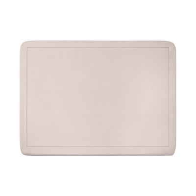 Karl Springer Karl Springer Chinese Cube Style Coffee Table in Beige Lacquered Linen 1980s