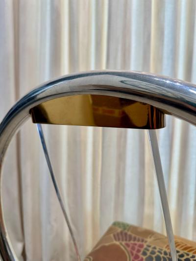 Karl Springer Karl Springer Chinese Curved Back Chair USA c 1980s