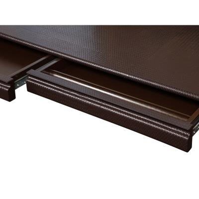 Karl Springer Karl Springer Chinese Style Writing Desk in Embossed Leather 1980s