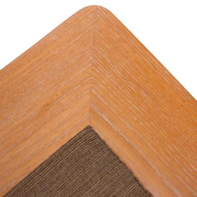 Karl Springer Karl Springer Dowelwood Ottoman in Solid Oak 1980s